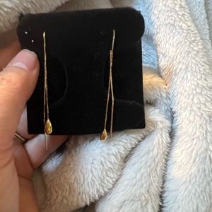 14kt threader earrings